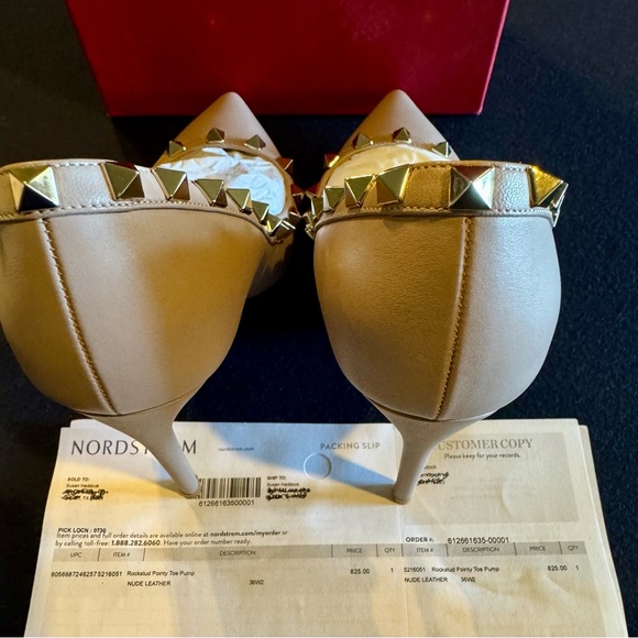 Valentino Rockstud Nude Heels Women’s Sz 36 US6 - Picture 9 of 15